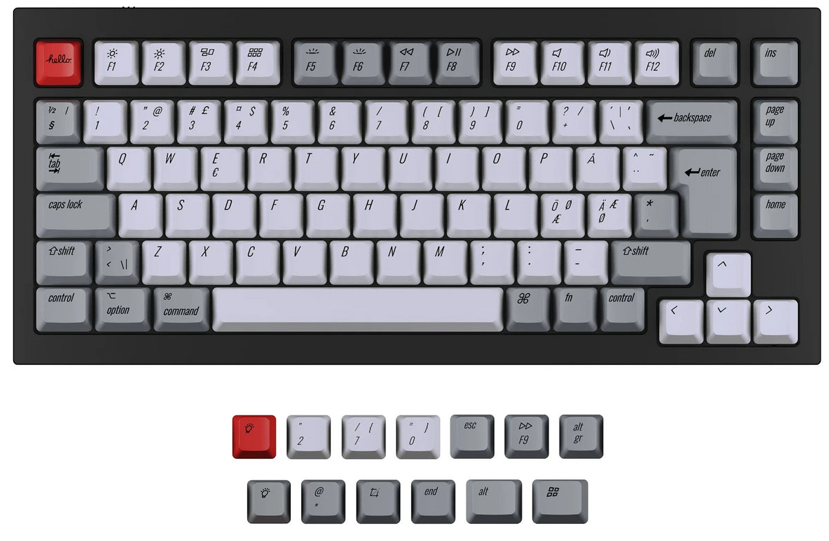 ISO Q1 Q1 Pro V1 K2 K2 Pro OEM Dye-Sub PBT Keycap Set