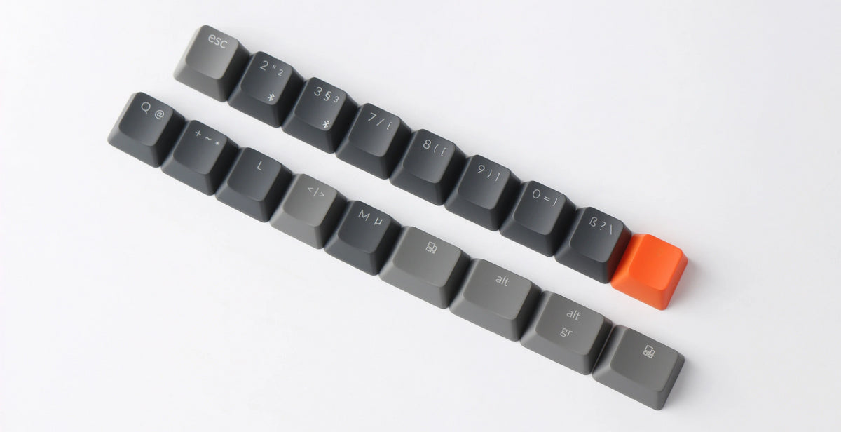 Extra Keycaps of Keychron K8 TKL Wireless Mechanical Keyboard (German ISO-DE Layout)