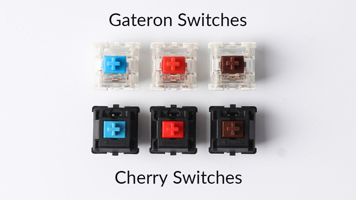 Claire Udseende mærkning Gateron Switches Vs Cherry switches