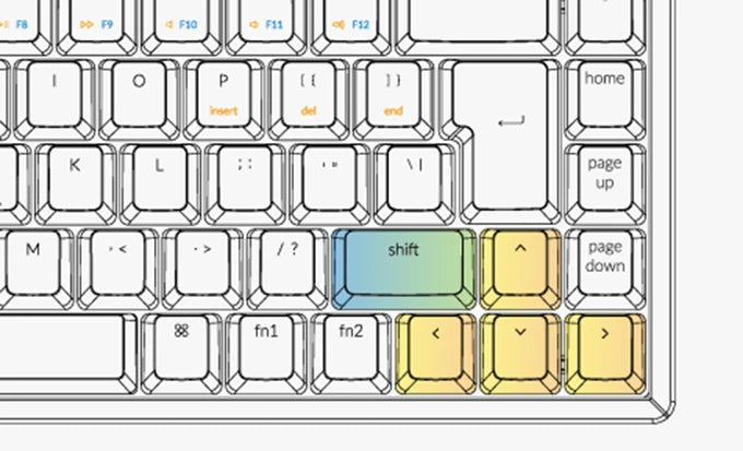 Keychron K6 65 percent compact wireless mechanical keyboard Nordic  layout for Mac and Windows with ergonomic key design