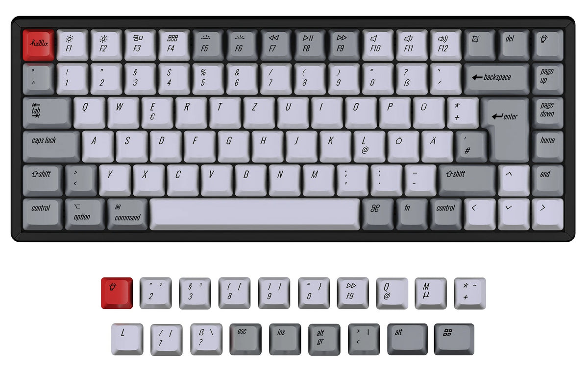 ISO Q1 Q1 Pro V1 K2 K2 Pro OEM Dye-Sub PBT Keycap Set