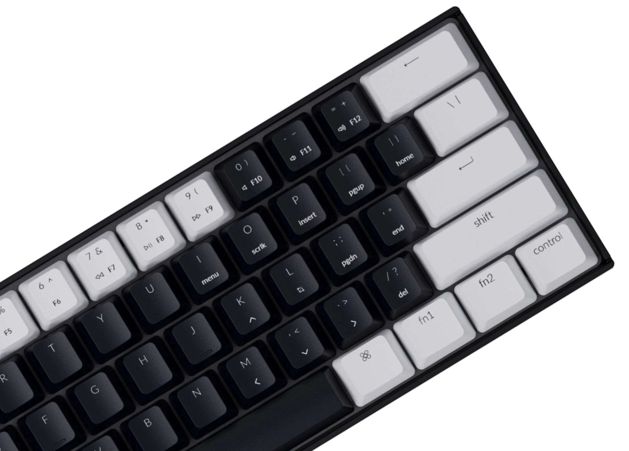 Keychron K12 ABS Keycap Set White Black