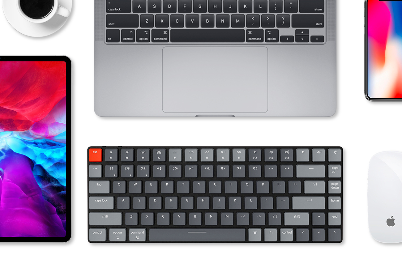 Keychron K3 ultra_slim Hot_swappable wireless mechanical keyboard Mac Windows iOS Android Keychron Optical Gateron mechanical switch red blue brown 75percent layout