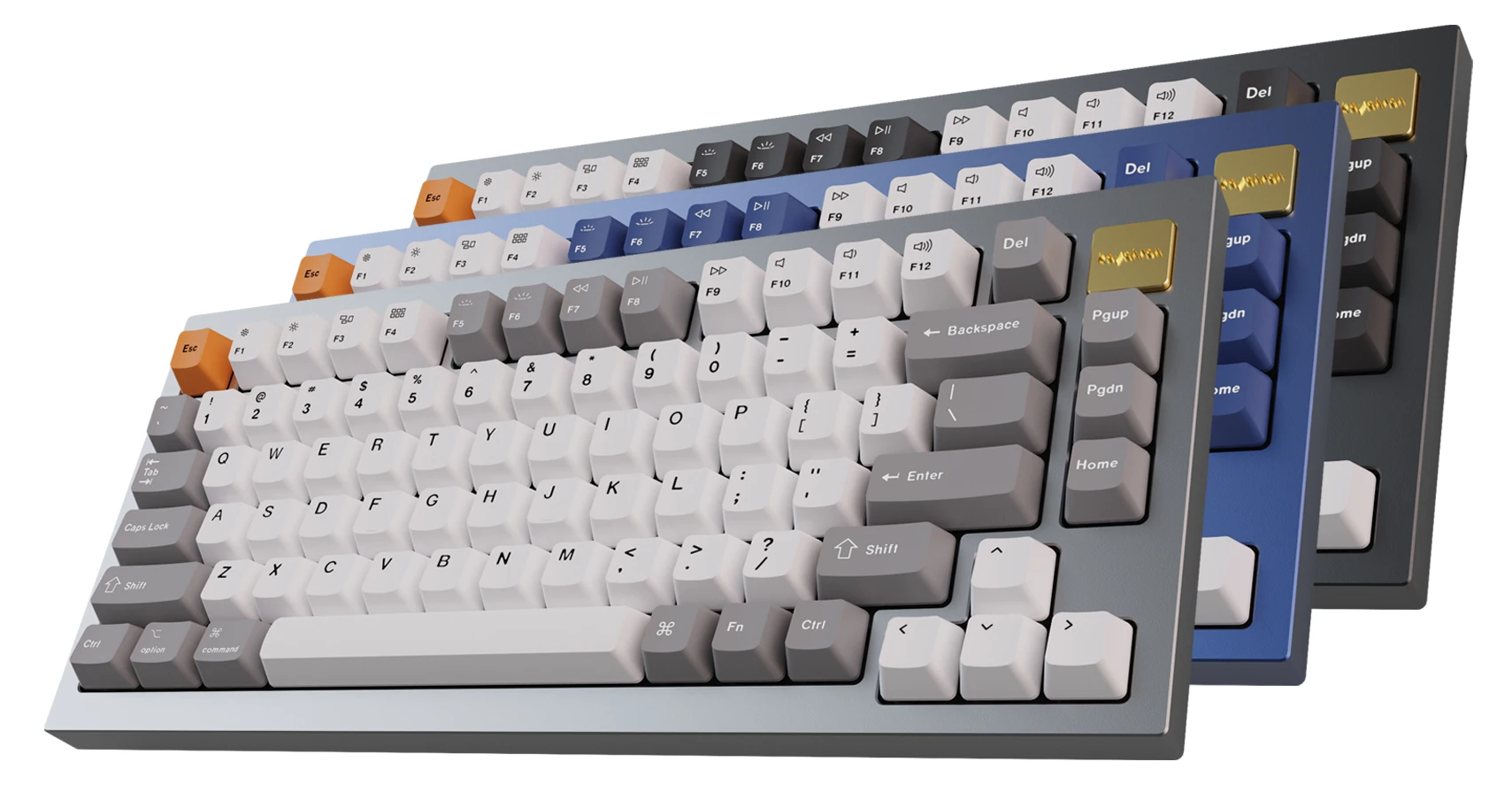 Keychron Q1 QMK Custom Mechanical Keyboard ISO Layout Collection