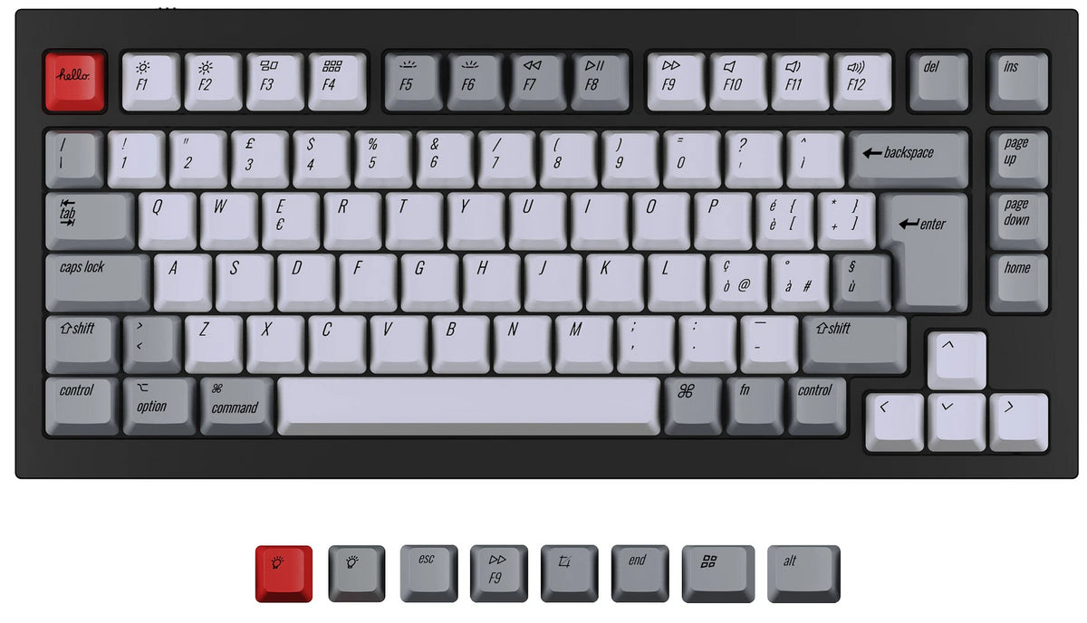 ISO Q1 Q1 Pro V1 K2 K2 Pro OEM Dye-Sub PBT Keycap Set