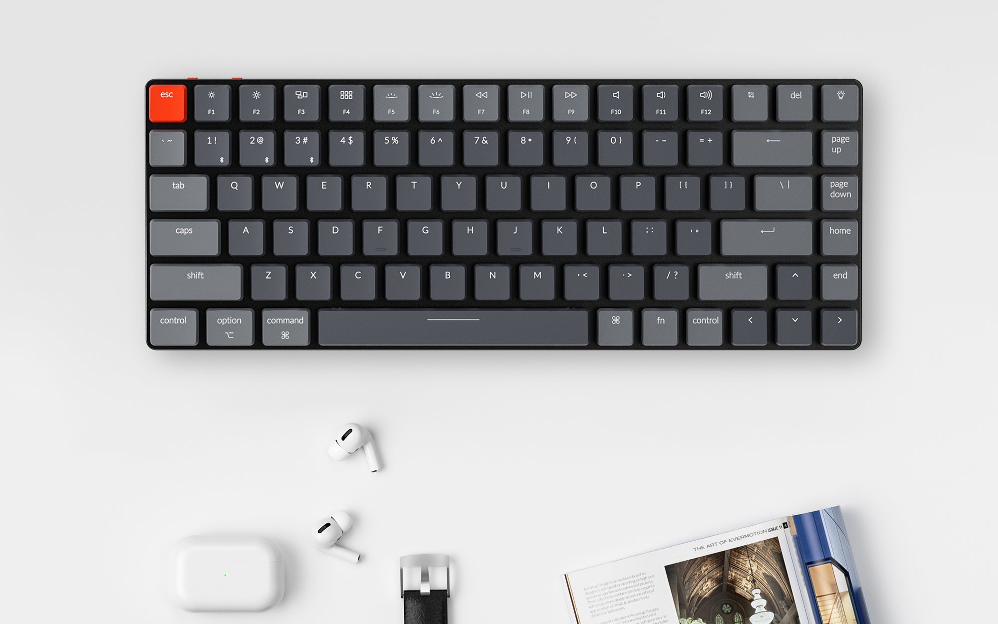 Keychron K3 ultra_slim Hot_swappable 無線機械式鍵盤 Mac Windows iOS Android Keychron 薄型光學 Gateron 薄型機械開關紅藍棕白黑橘桌上式