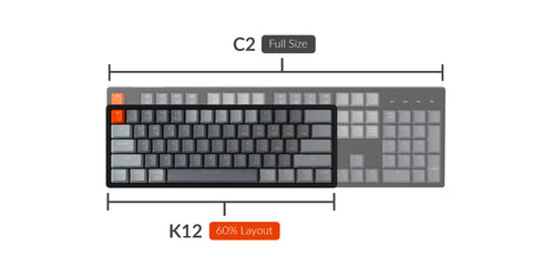 Keychron K12 ultra_Compact Hot_swappable wireless mechanical keyboard Mac Windows iOS Android Keychron Optical Gateron mechanical switch red blue brown 60percent layout Keychron K12 ultra_Compact Hot_swappable wireless mechanical keyboard Mac Windows iOS Android Keychron Optical Gateron mechanical switch red blue brown 60percent layout