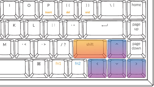 Keychron K6 65 percent compact wireless mechanical keyboard   layout for Mac and Windows with ergonomic key design