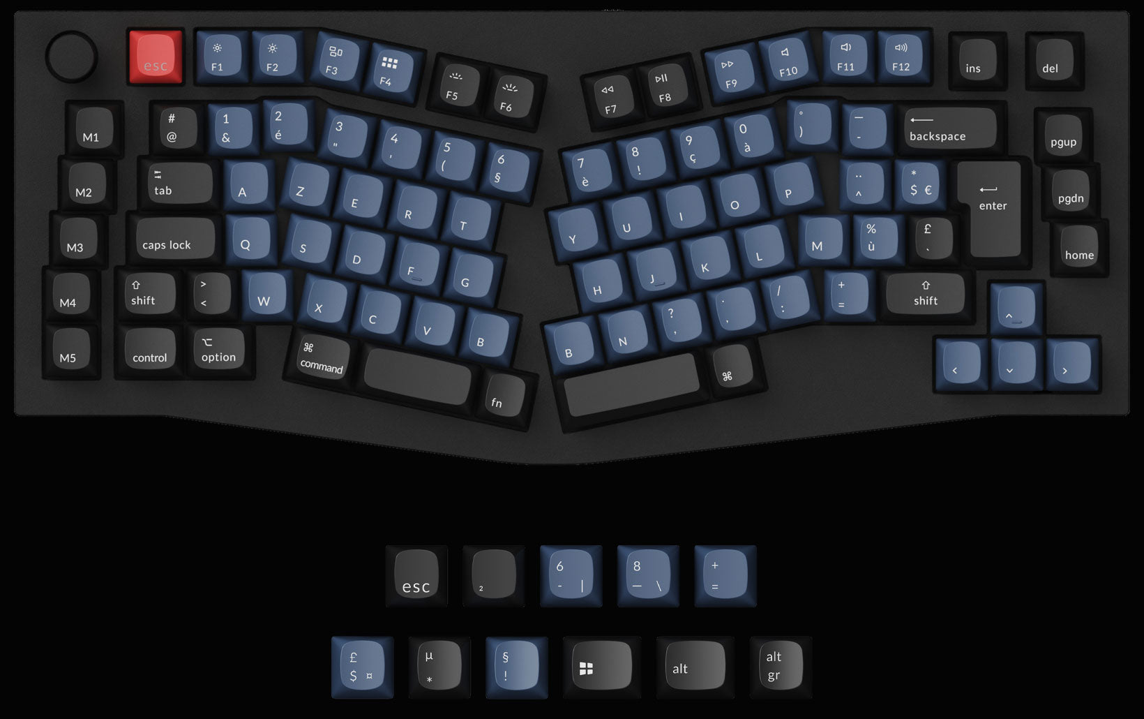 Keychron Q10 French ISO Layout 75% Alice Layout Custom Mechanical Keyboard