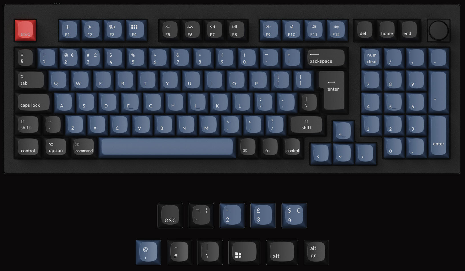 Keychron Q5 UK ISO Layout 96% Percent Layout Custom Mechanical Keyboard