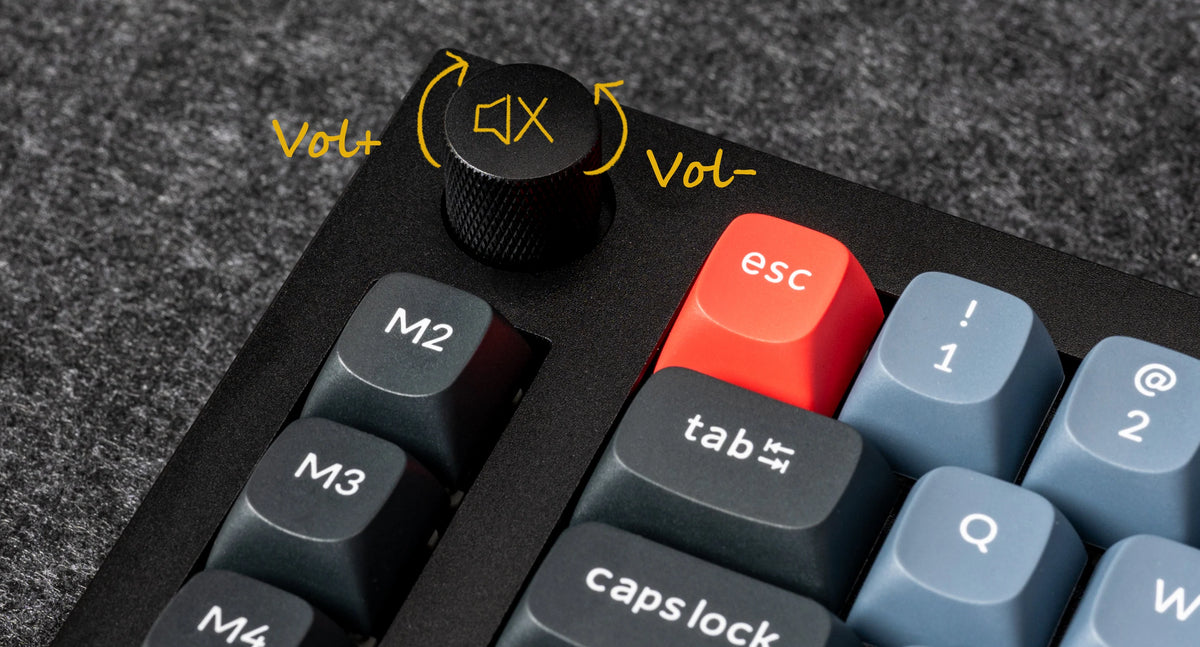 Rotary encoder function of Keychron Q65 Custom Mechanical Keyboard