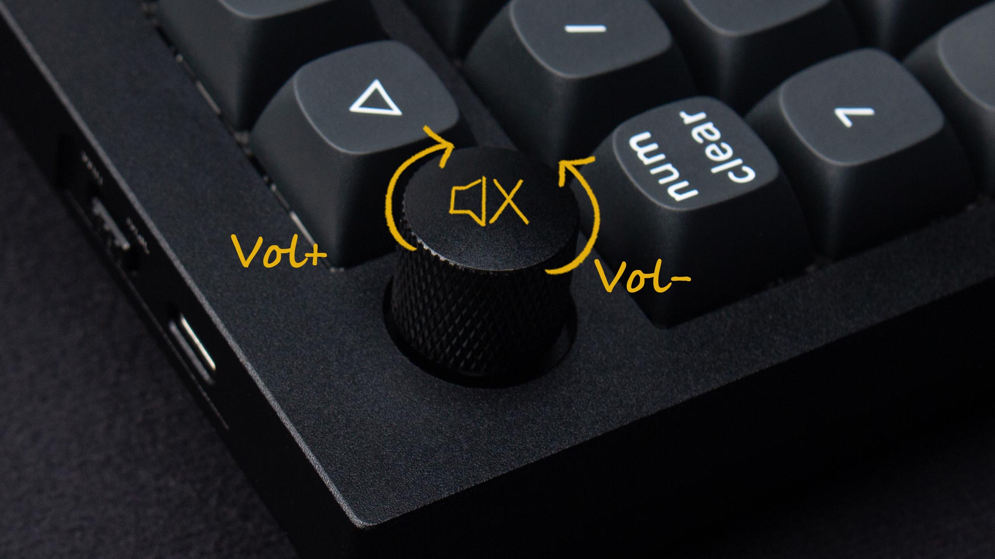 Rotary encoder function of Keychron Q12 Compact 96% Layout Custom Mechanical Keyboard