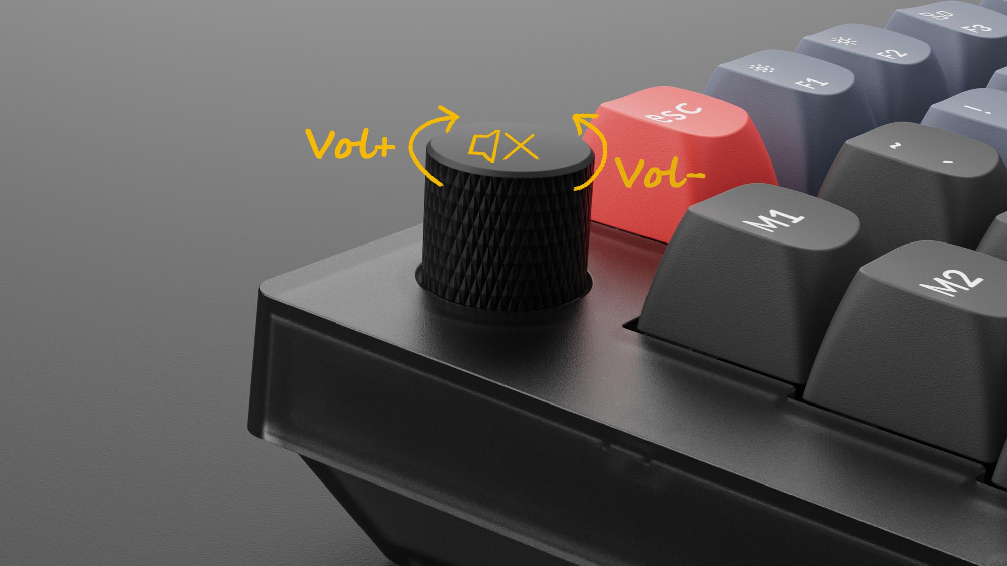 Rotary encoder function of Keychron V10 Custom Mechanical Keyboard