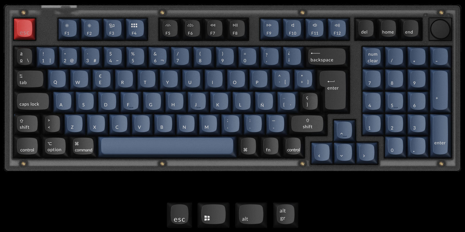 Keychron V5 QMK Custom Mechanical Keyboard ISO Layout Collection