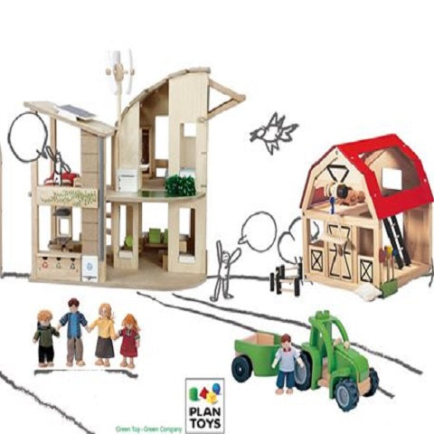 plan toys green dollhouse