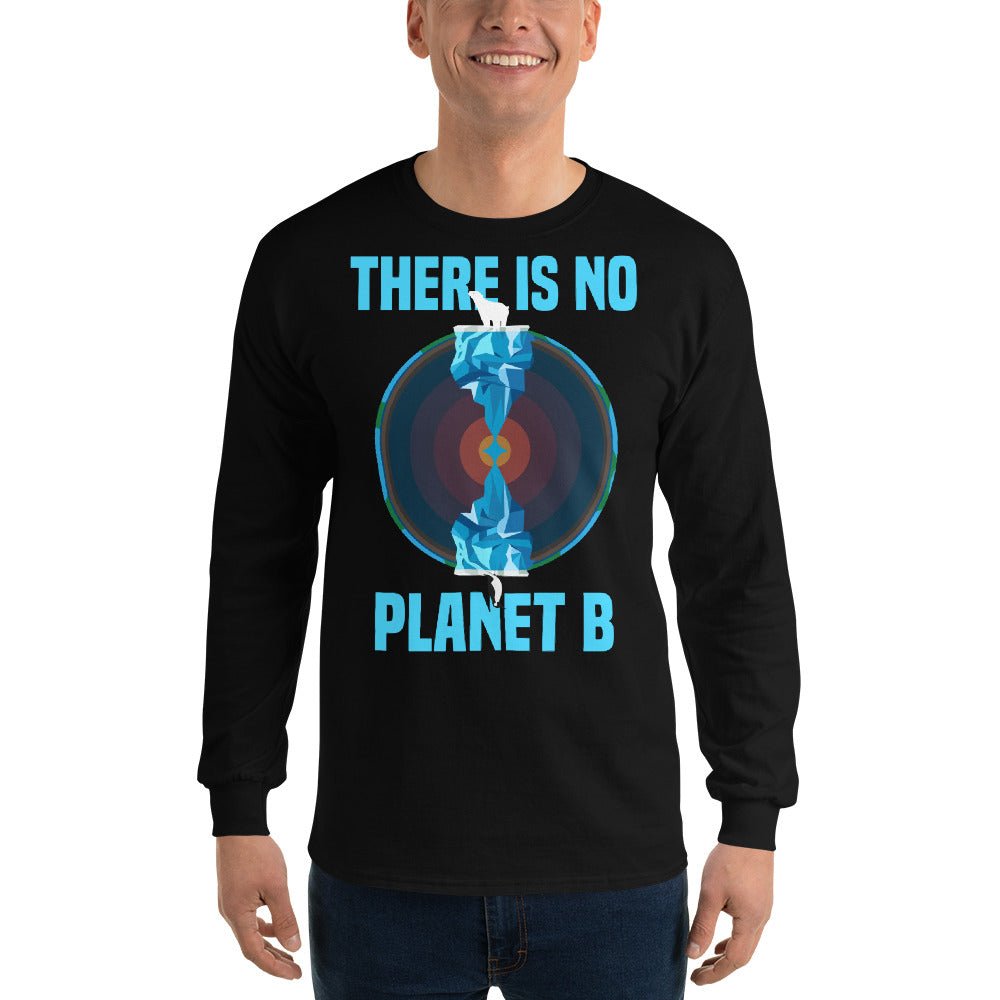 There Is No Planet B North And South Long Sleeve T Shirt Ecowear