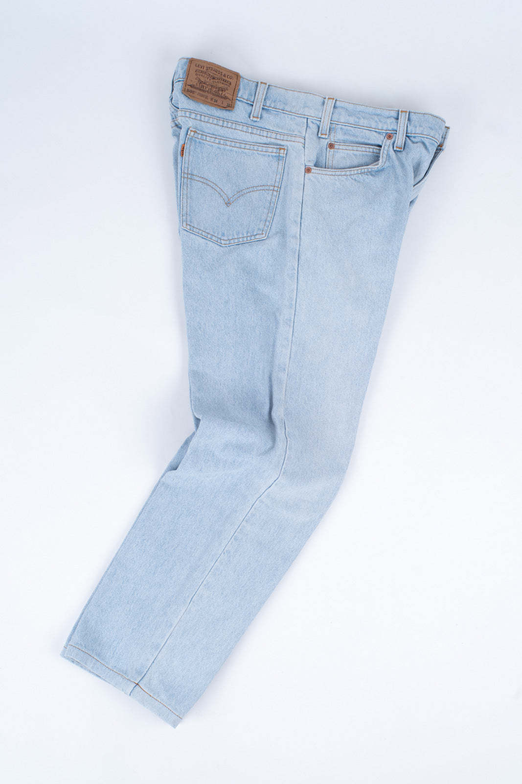 twaalf tandarts Intiem Levi's 505 Orange Tab Vintage Light Blue Jeans, W34/L28 – SecondFirst