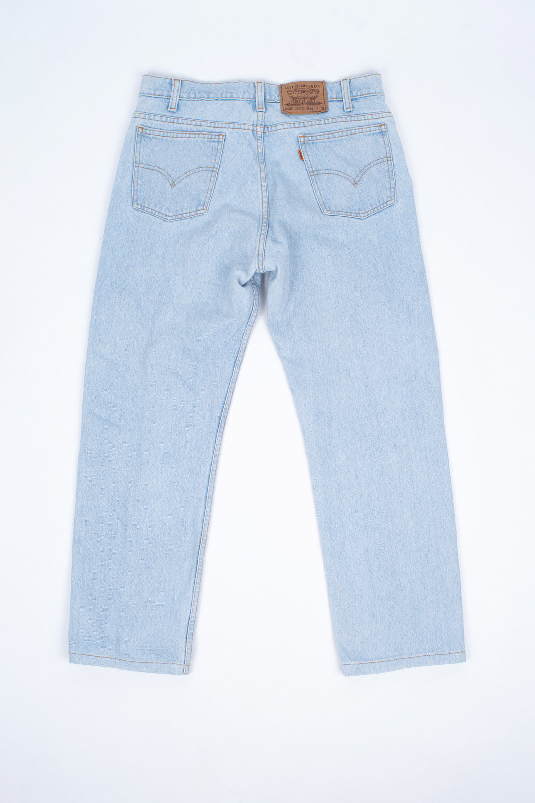 Levi's 505 Orange Tab Vintage Light Blue Jeans, W34/L28 – SecondFirst