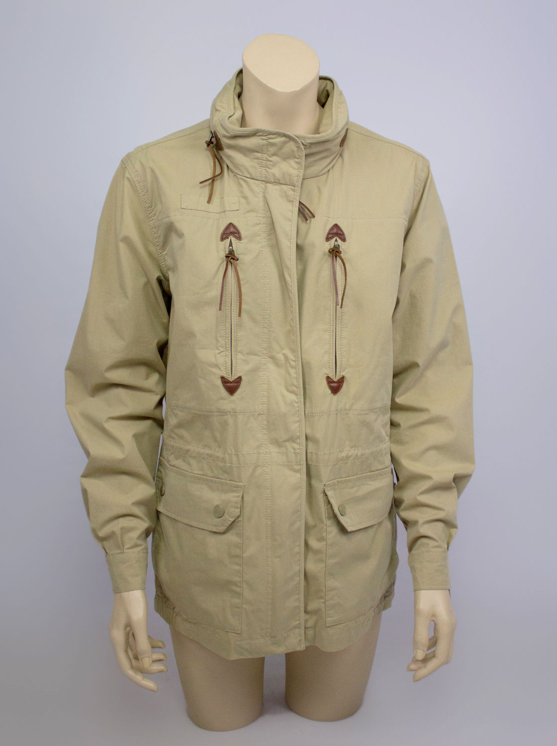 AIGLE Safari Jacket with Leather details, SIZE US 12 - secondfirst