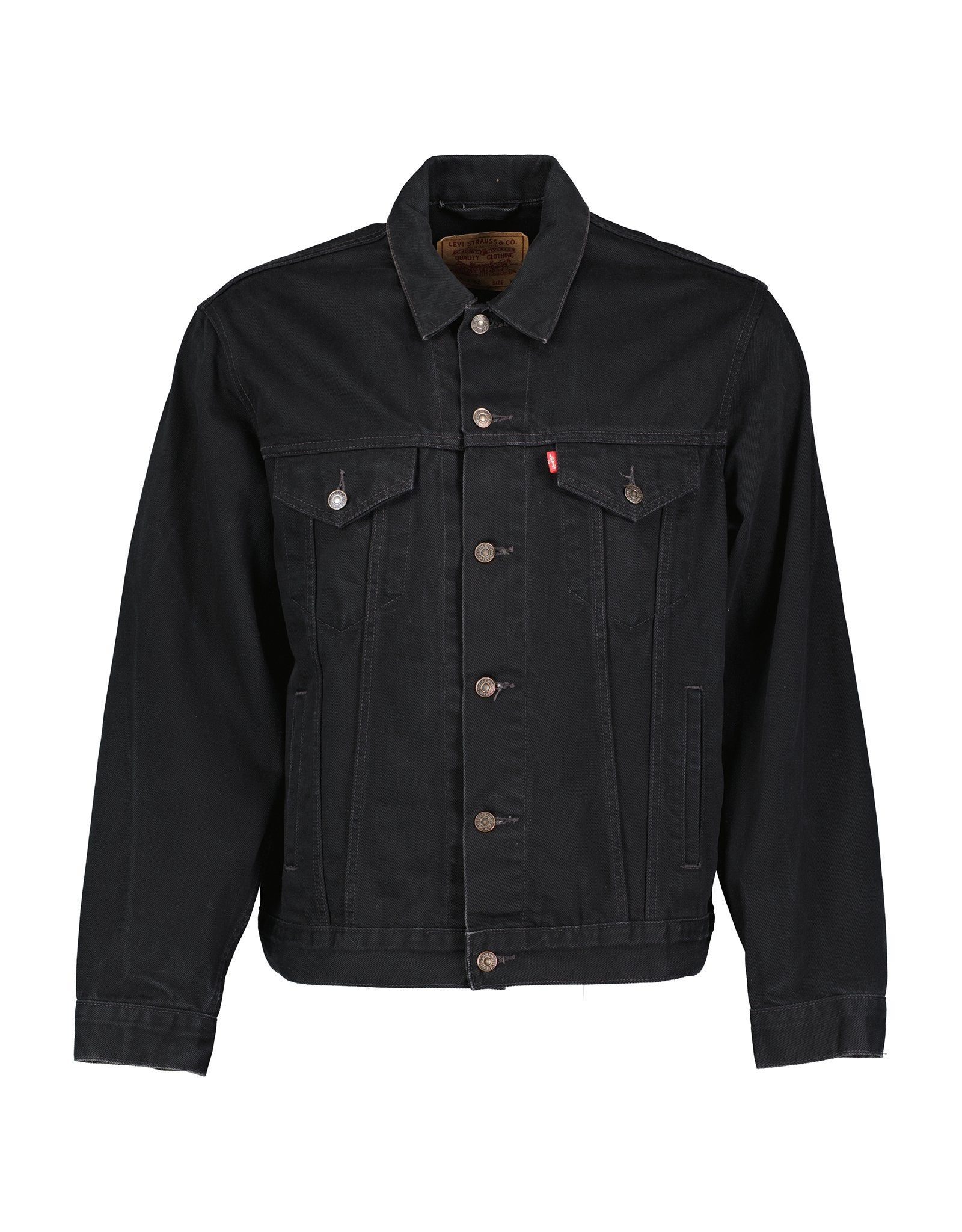 LEVI'S Men's Vintage Style Black Denim Trucker Jacket, XL – SecondFirst