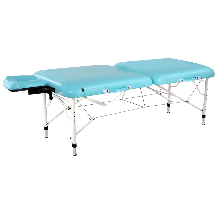 Master Massage 76cm Calypso™ LX Mobile Massageliege Beauty Bett Paket mit NanoSkin? & Klappbarem Aluminiumgestell-Türkis