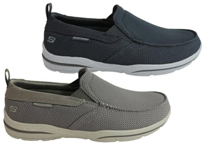 men's skechers memory foam wide fit