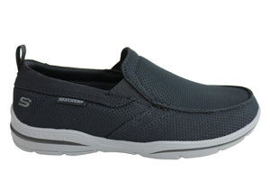 men's skechers memory foam wide fit