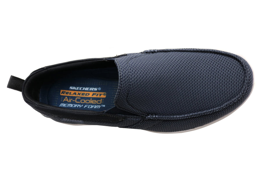 skechers wide fit air cooled memory foam shoes