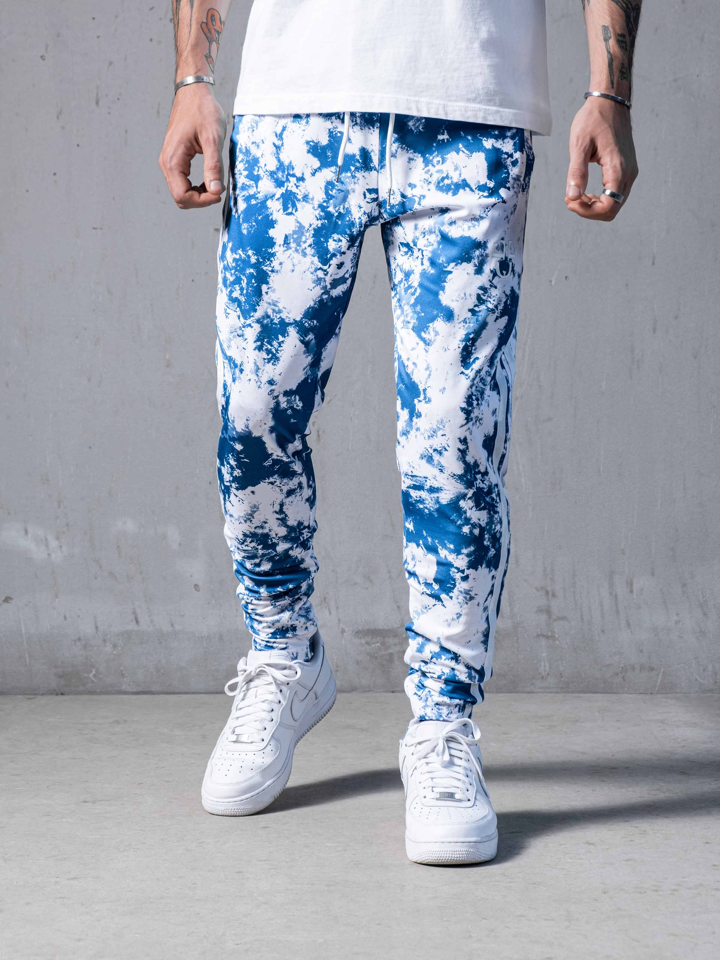 Bleached on Blue Sweatpants | Men's Streetwear | Monocloth – Monocloth