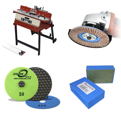 Polishing and profiling equipment for porcelain and ceramic tile