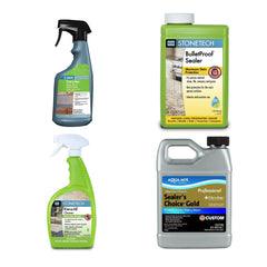 Tile and stone cleaners and sealers from Aquamix, StoneTech and UltraCare