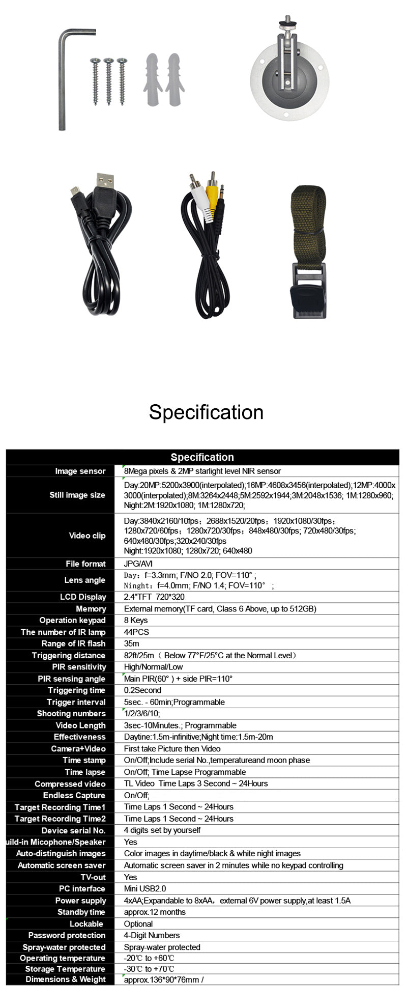 Dual Lens Trail Camera - Clear Vision™ Cam Pro 4K Wildlife Outdoor Optics