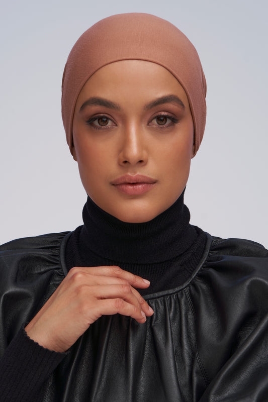 Haute Hijab Silk-Blend Satin Underscarf - Black