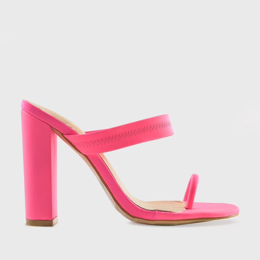 hot pink open toe heels