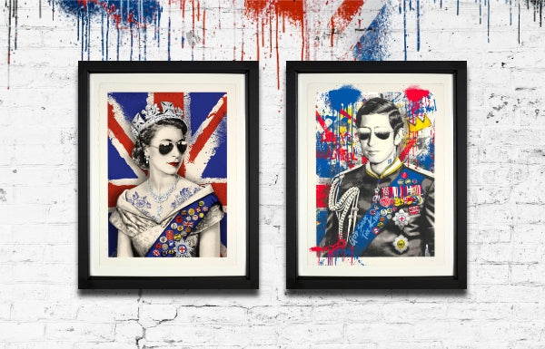 Mr Brainwash art collection of the royal family