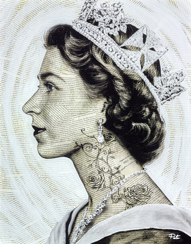 Queen Elizabeth portrait by Pete Humphreys