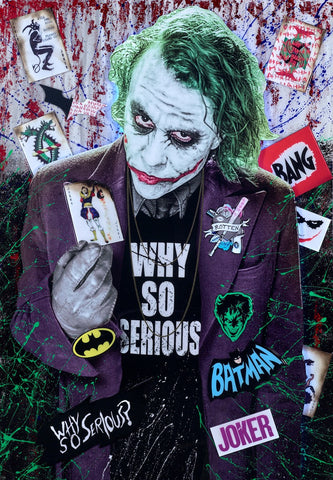 Mr Sly artwork of Heath Ledger as the Joker