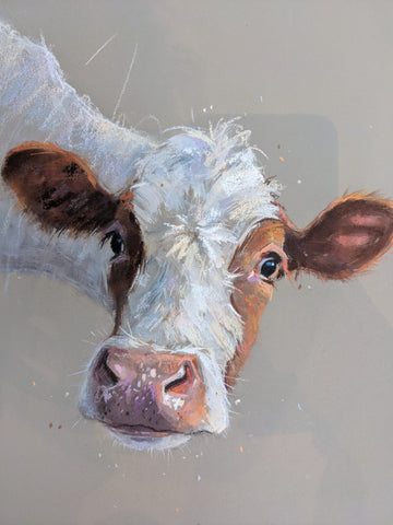 Nicky Litchfield artwork of a cow