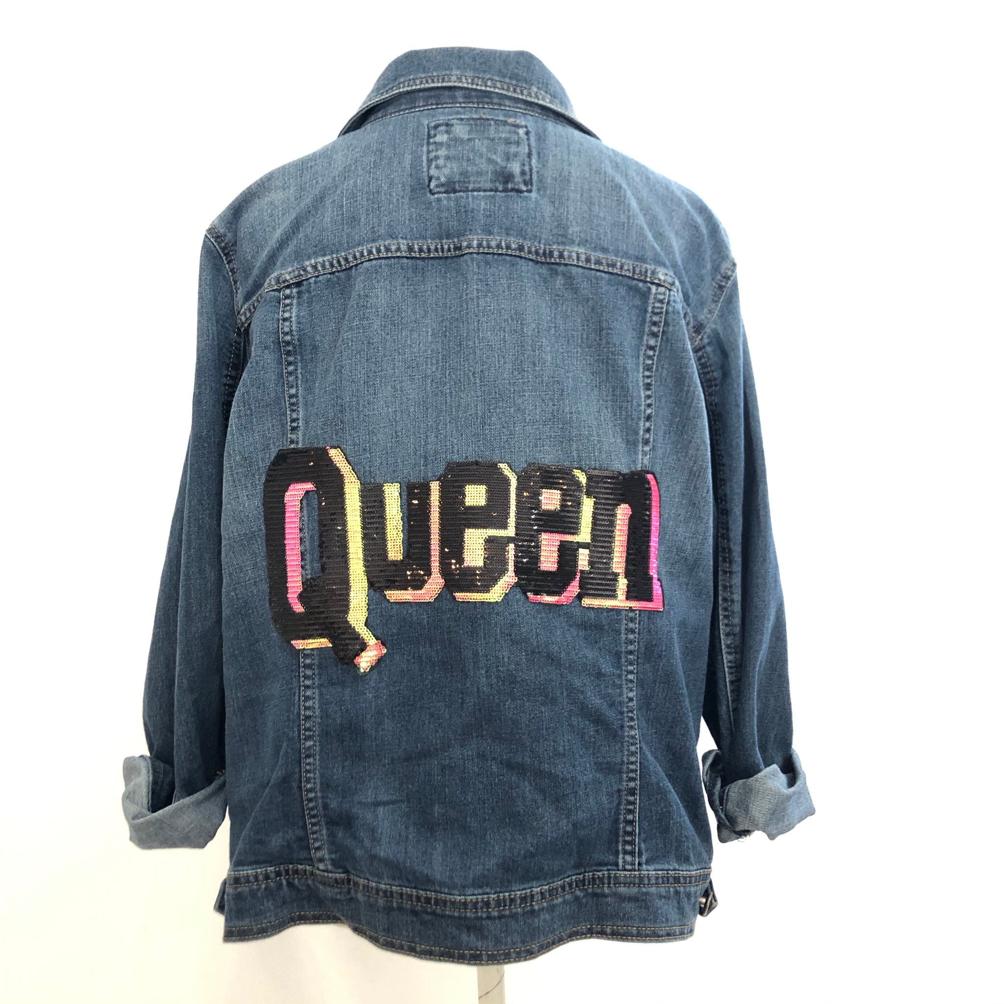 queen denim jacket