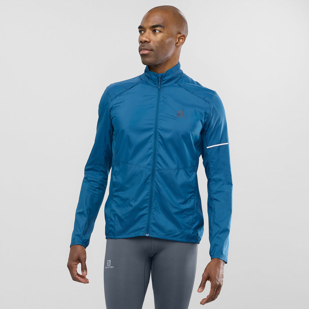 salomon men's agile wind jacket