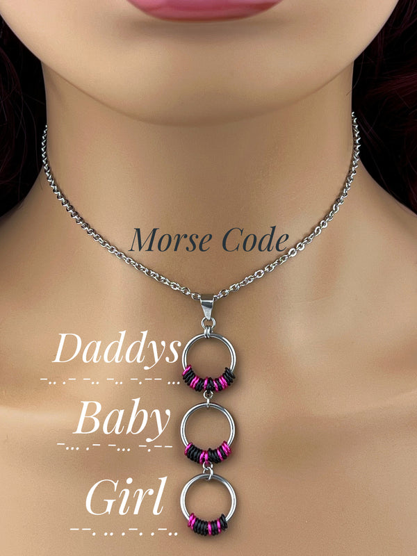 Amazon.com: Personalized Morse Code Necklace - Custom Name Jewelry - Hidden  Message Necklace for Women - Sterling Silver Gift for Her - Customized with  your own word, name, date or phrase : Handmade Products