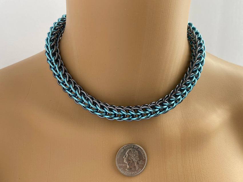 14”-16" Persian Chainmaille Day Collar 24/7 Wear