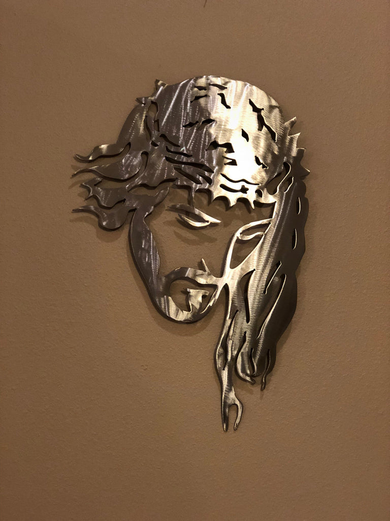 Jesus Metal Art Metal Wall Decor Mind Bending Metal Art