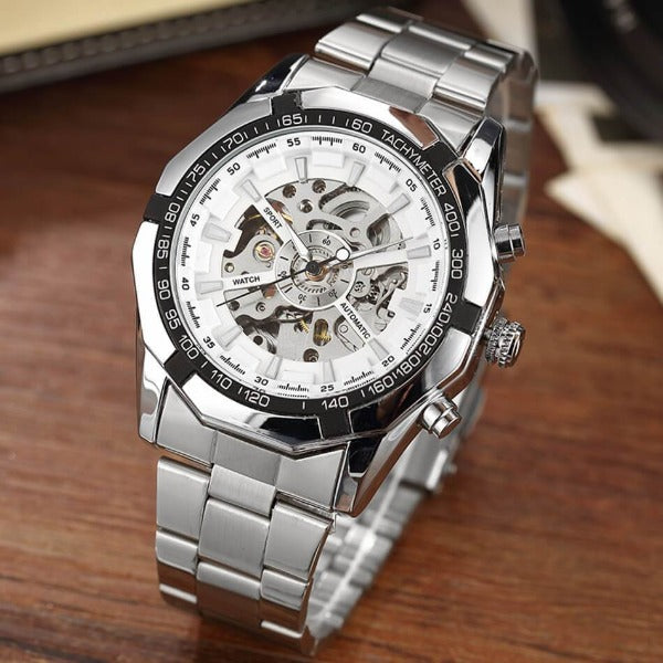 Time For All Kinds - Men's Automatic Mechanical Skeleton Sport Watch