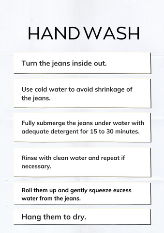 Hand Wash Step by Step Guide - How to Wash Jeans Properly