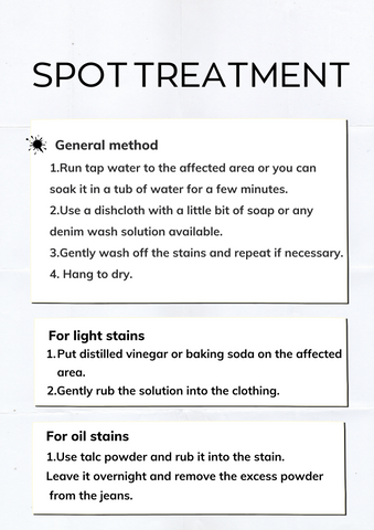 Spot Cleaning Treatment Step by Step Guide - How to Spot Wash Jeans Properly