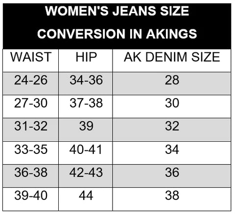 Women Size Jeans AKINGS