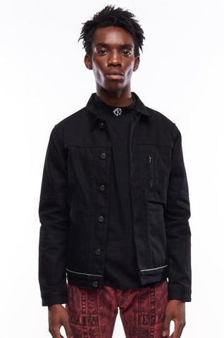 Designer Black Denim Jacket AKINGS