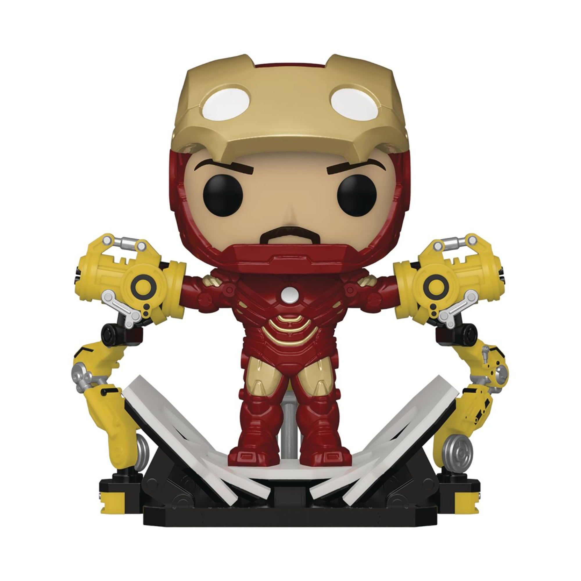 Funko Pop Marvel Iron Man 2 Deluxe Iron Man With Gantry Previews Excl Dorksidetoys