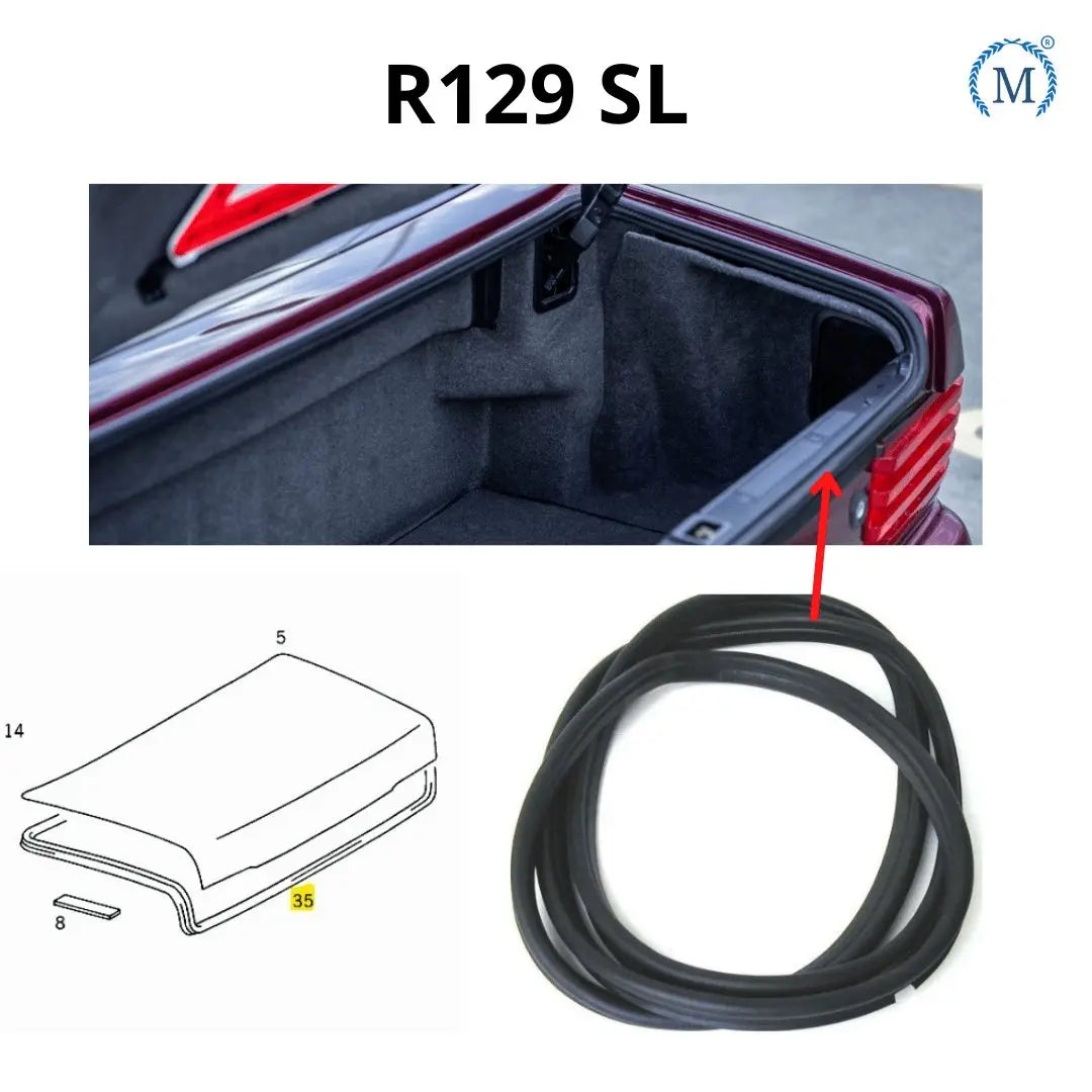 R129 SL Sealing trunk lid New